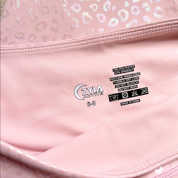 New ZYIA women’s high-rise Pink Leopard Unicorn Light n Tight leggings - Picture 3 of 5